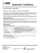 WALLTITE CM01 - Application Guidelines